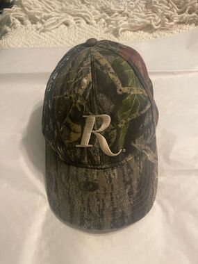 Remington Camouflage Baseball Cap with White Embroidered R